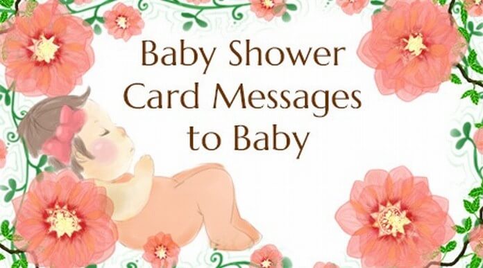 Baby shower card messages
