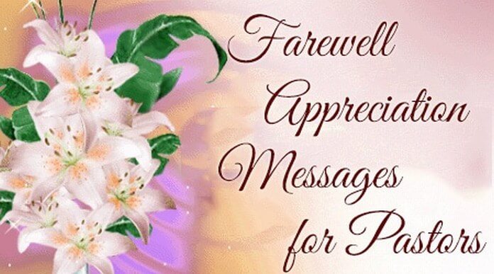 Farewell Appreciation Messages For Pastors - Gambaran