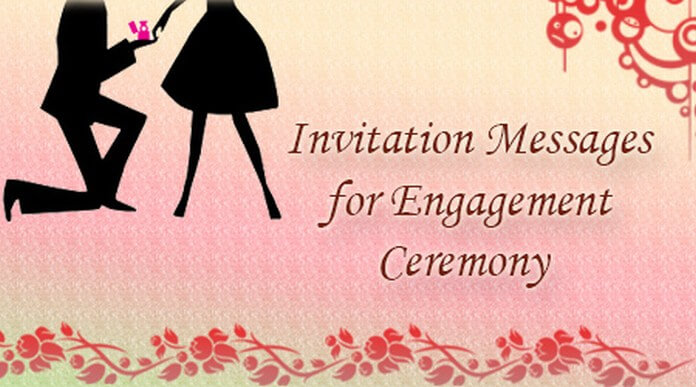 engagement friends invitation message