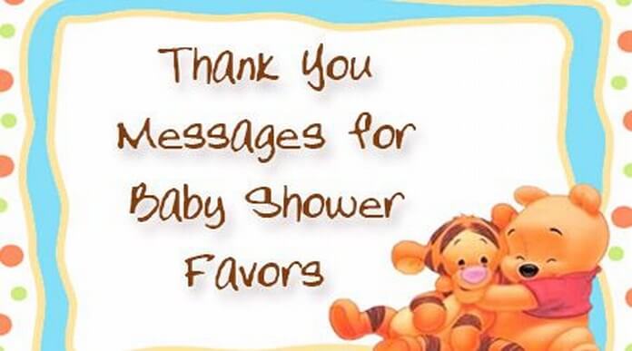 Thank You Baby Shower Messages For Favors