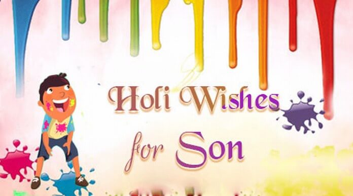 Son Holi Wishes