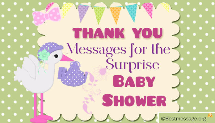 Thank You Messages For Surprise Baby Shower