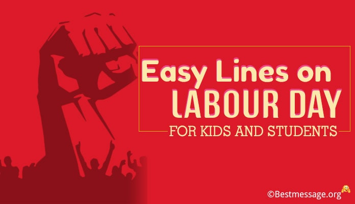 lines on Labour Day for kids and Students