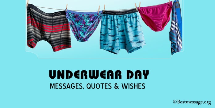 Underwear Day Messages, Underwear Quotes and Wishes